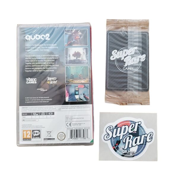 SRG Qube 2 Nintendo Switch Super Rare Games Cards Sticker Sealed As Pictured